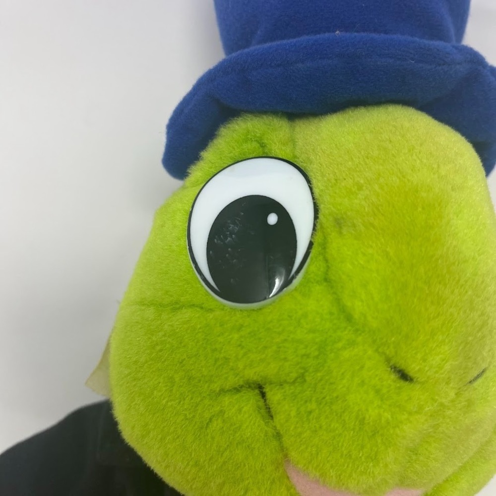 Vintage Disney Jiminy Cricket Plush Mattel 1992 14" Pinocchio Stains Noted - Picture 4 of 8